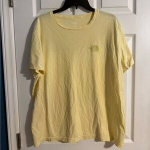 The North Face Yellow Short Sleeve Graphic Tee XL